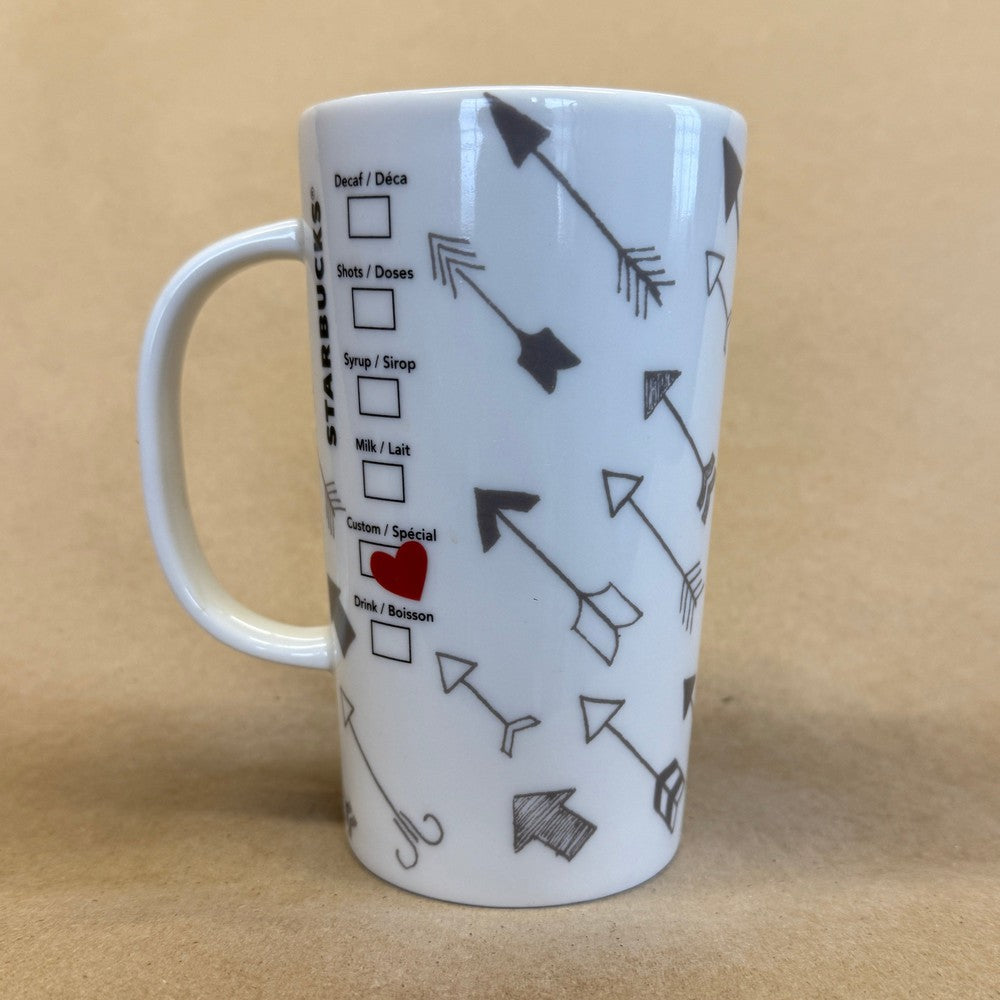 Starbucks Tall Siren Arrows with Heart Mug-2014